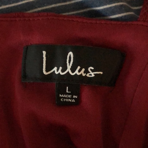 Lulus Red Boho Midi Dress with Pompom Trim - Picture 12 of 15